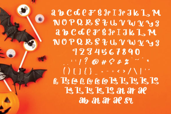Halloween Creepy Font PNG with transparent background - Preview 3