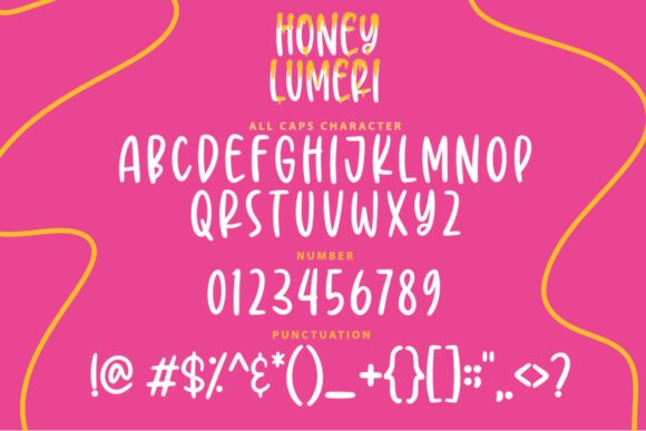 Honey Lumeri Font font preview - 2