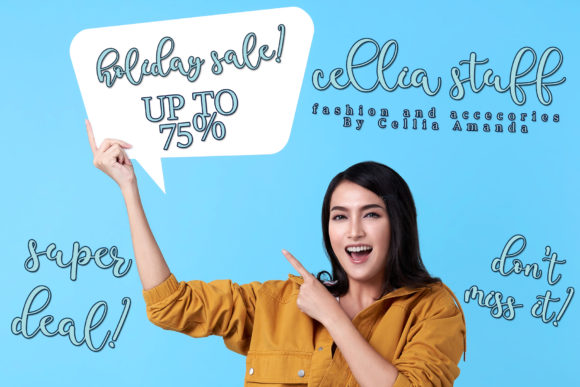 Jocellyne Font PNG with transparent background - Preview 6