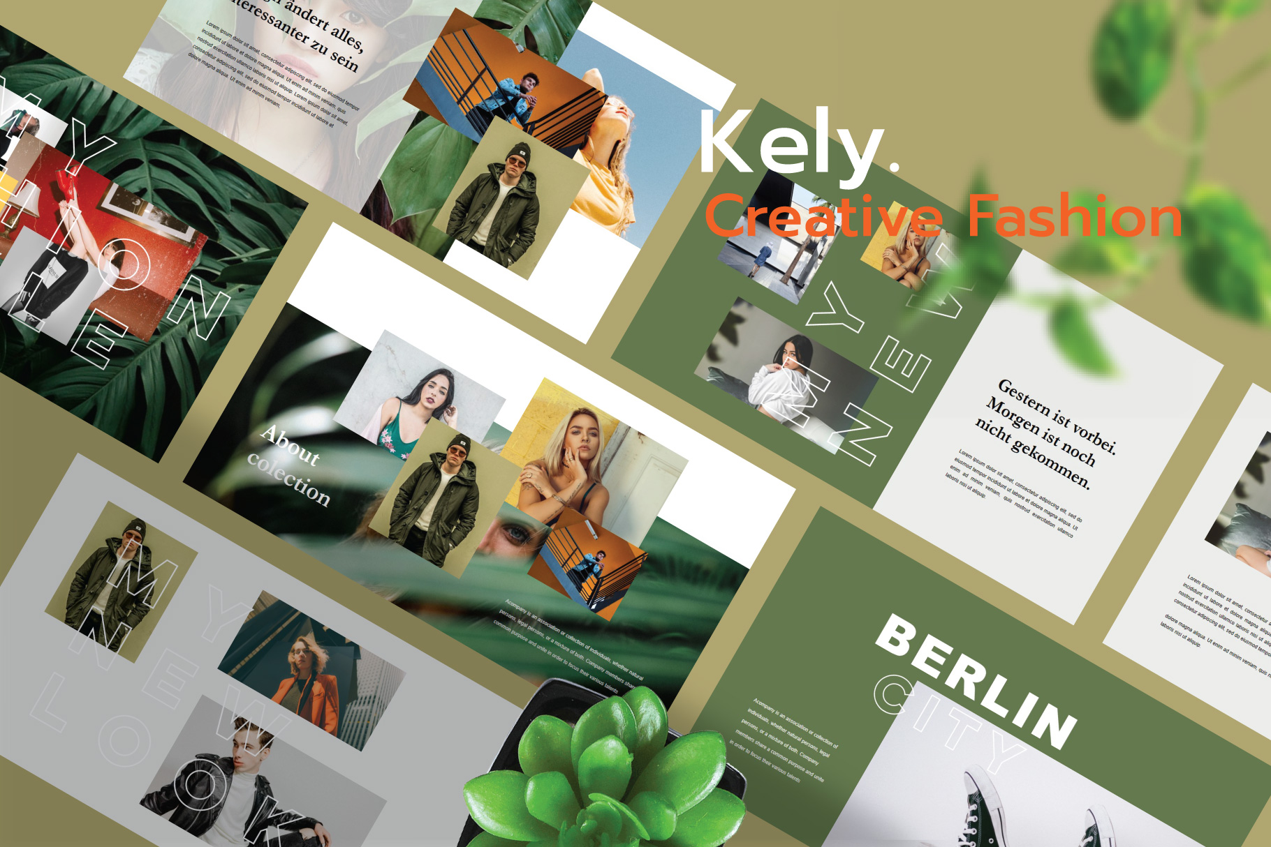 Plantilla de discurso principal Kely Fashion
