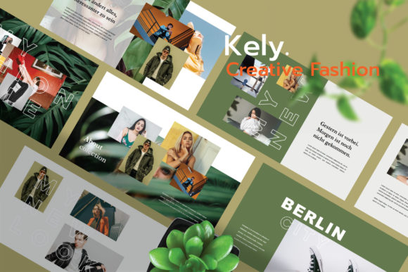Preview of Kely - Fashion PowerPoint Template fashion presentation template