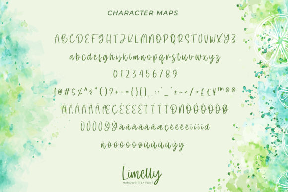 Limelly Font PNG with transparent background - Preview 6