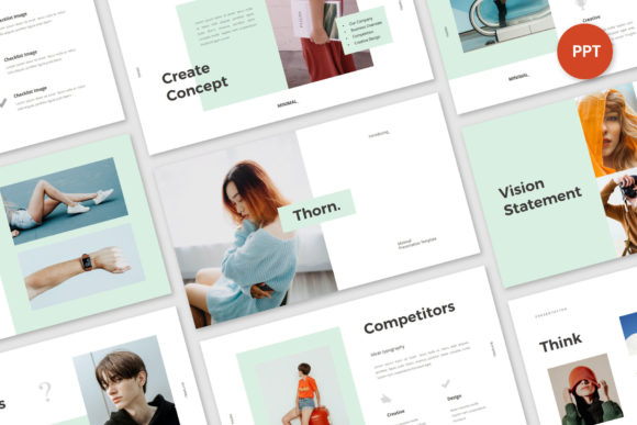 Preview of Lookbook Minimal - PowerPoint fashion presentation template