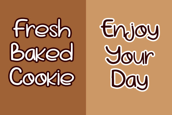 Marble Cookies Font PNG with transparent background - Preview 3