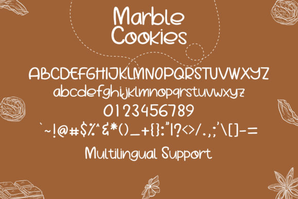 Marble Cookies Font PNG with transparent background - Preview 4