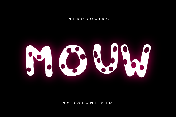 Mouw Font PNG with transparent background - Preview 2