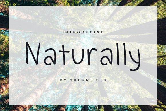 Naturally Font PNG with transparent background - Preview 2
