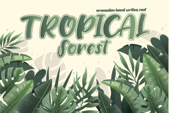 Orangutan Font PNG with transparent background - Preview 1