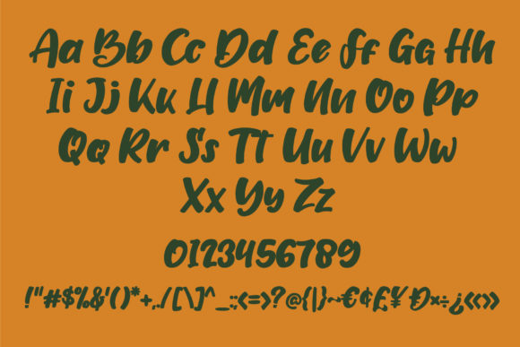 Orangutan Font PNG with transparent background - Preview 5