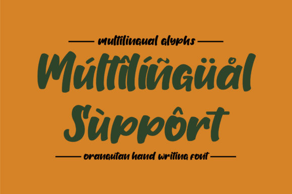 Orangutan Font PNG with transparent background - Preview 6