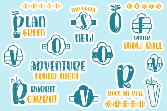 Plant Factory Font PNG with transparent background - Preview 4