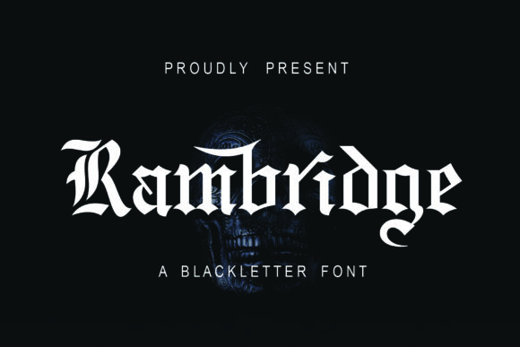 Rambridge Blackletter Font By The1stWinner