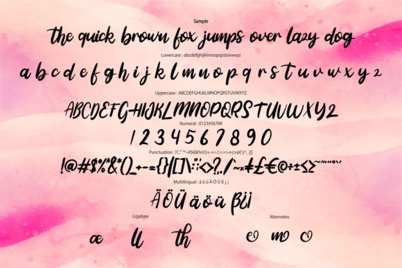 Shatige Font PNG with transparent background - Preview 5
