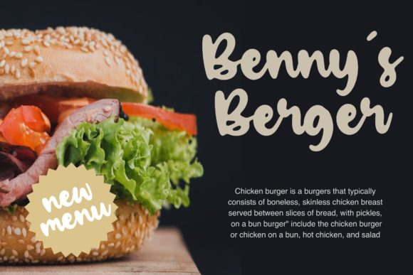 Baked Almond Font - Preview 3