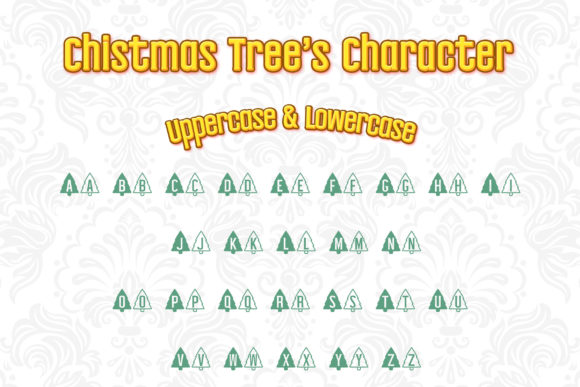 Christmas Tree Font - Preview 1