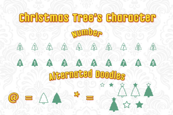 Christmas Tree Font - Preview 2