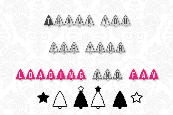 Christmas Tree Font - Preview 3
