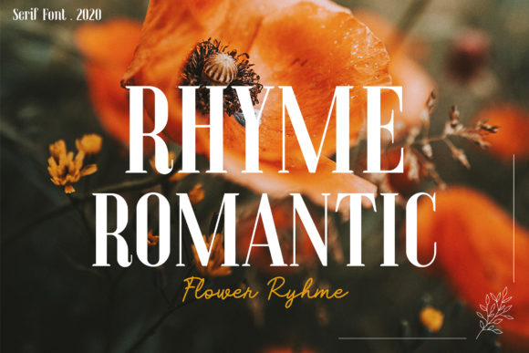 Flower Rhyme Font - Preview 1