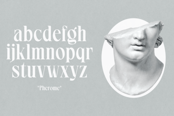 Pherome Font PNG with transparent background - Preview 3