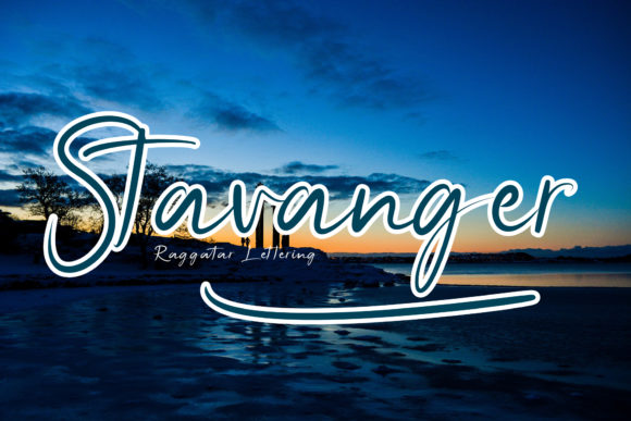 Raggatar Lettering Font PNG with transparent background - Preview 5
