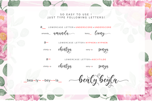 Bealy Beyla Font - Preview 2