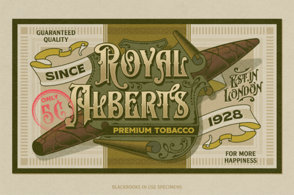 Black Books Victorian Font - Preview 3
