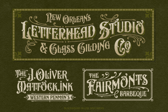 Black Books Victorian Font - Preview 5