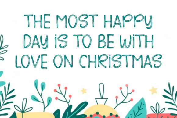 Farmhouse Christmas Font - Preview 1