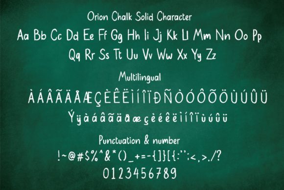 Orion Chalk Font PNG with transparent background - Preview 6