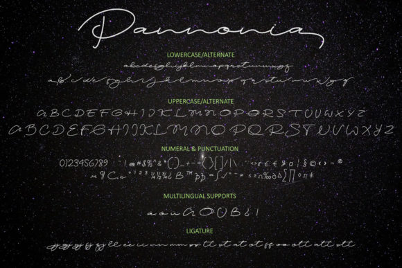 Pannonia Font font preview - 6
