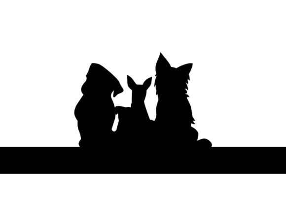 Dog Image on White Background,vector