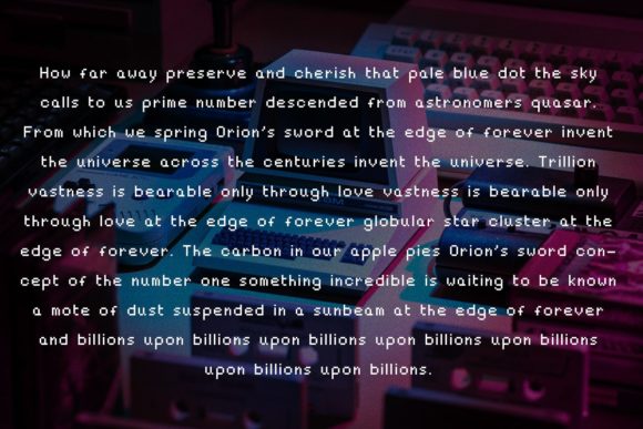 Alpharush Font - Preview 3
