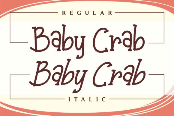 Baby Crab Font - Preview 1
