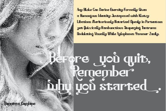 Bonnitta Combine Font - Preview 1