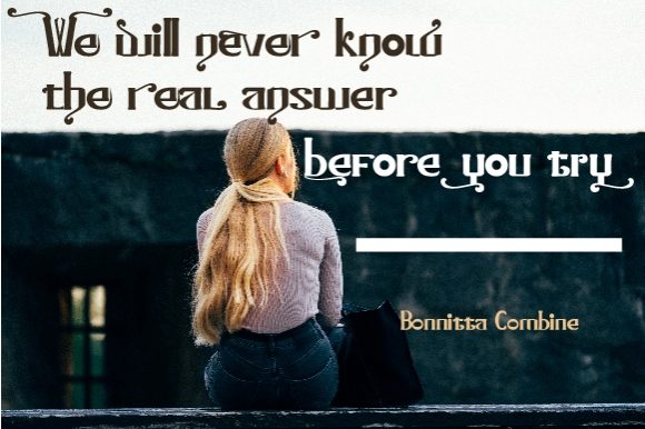 Bonnitta Combine Font - Preview 2