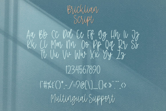 Bricklian Script Font - Preview 1