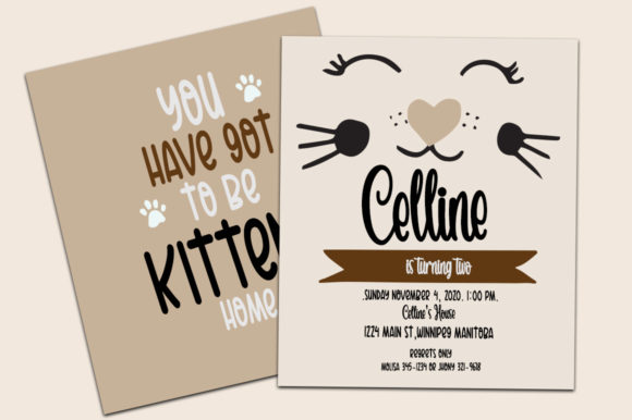 Catheline Pretty Meow Font - Preview 1