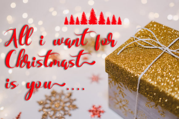 Differently Christmas Font PNG with transparent background - Preview 2