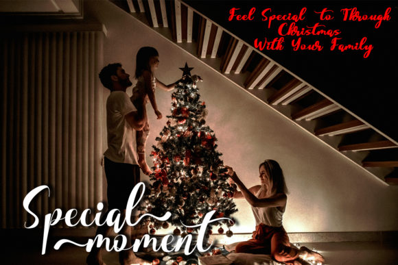 Differently Christmas Font PNG with transparent background - Preview 4