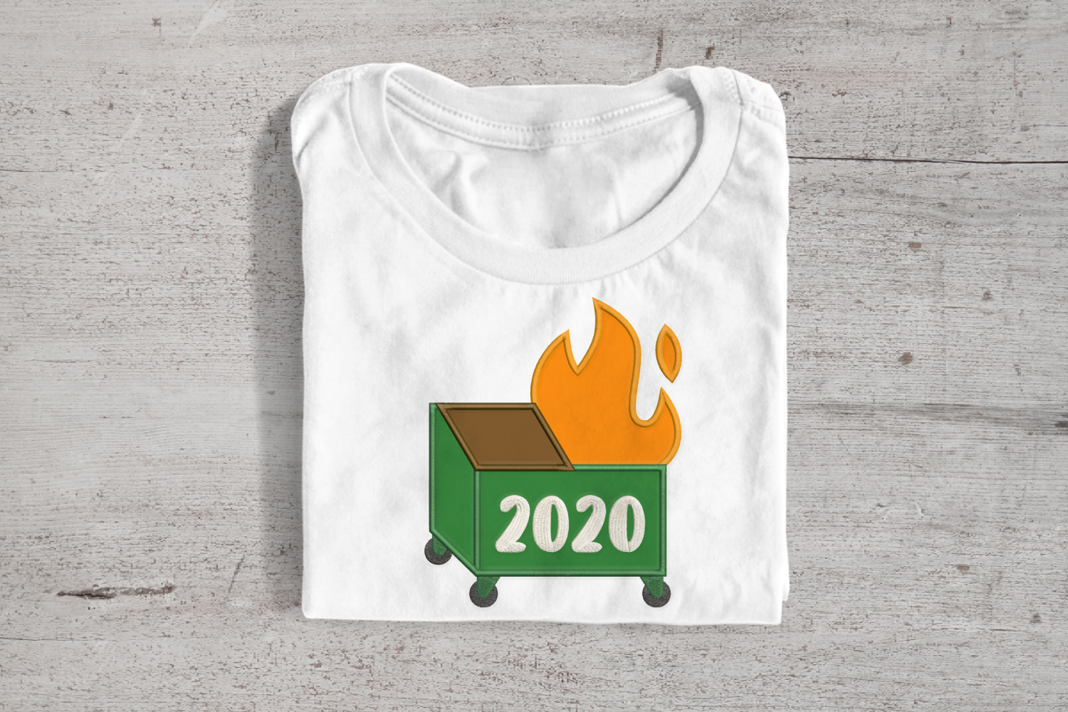 Dumpster Fire Applique