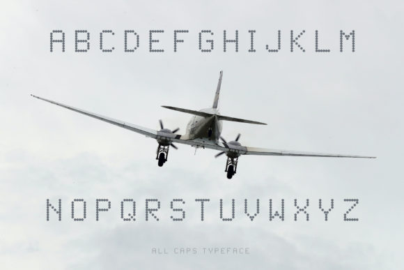 Flight Font PNG with transparent background - Preview 2