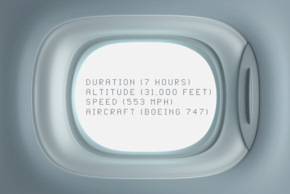 Flight Font PNG with transparent background - Preview 3