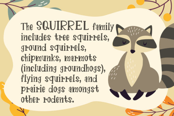 Forest Animal Font - Preview 4