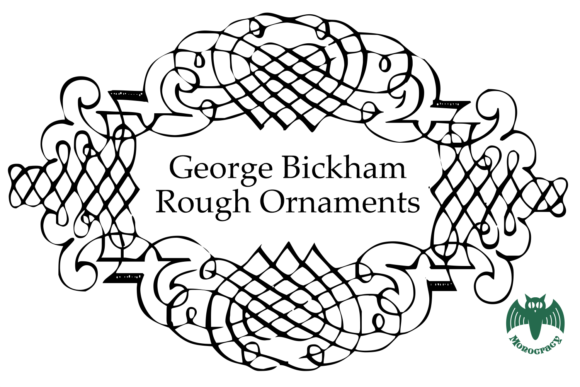 George Bickham Rough Ornaments Font - Preview 1