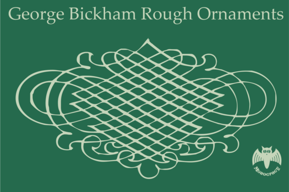 George Bickham Rough Ornaments Font - Preview 3