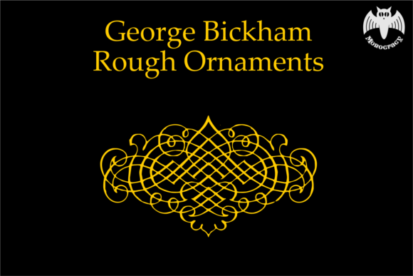 George Bickham Rough Ornaments Font - Preview 4