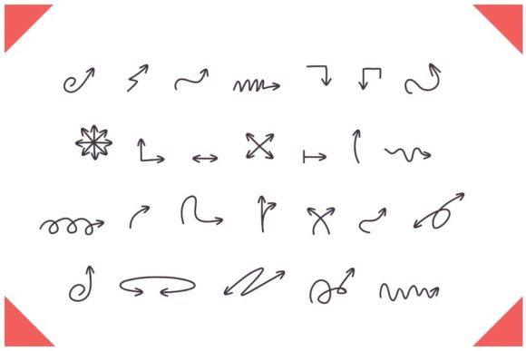 Hand Drawn Arrows Font - Preview 2