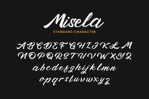 Misela Font PNG with transparent background - Preview 3