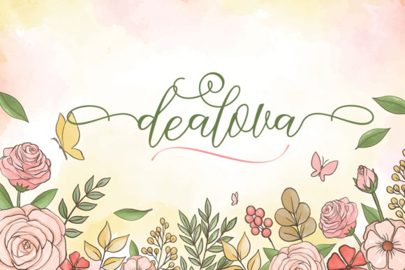 Nathalie Font PNG with transparent background - Preview 1