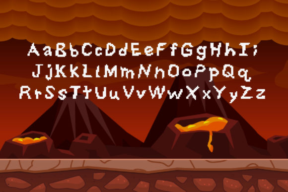 Pixeldust Font PNG with transparent background - Preview 2